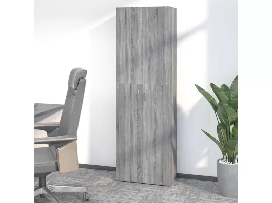 Kauf Unique Büroschrank Grau Sonoma 60x32x190 cm Holzwerkstoff