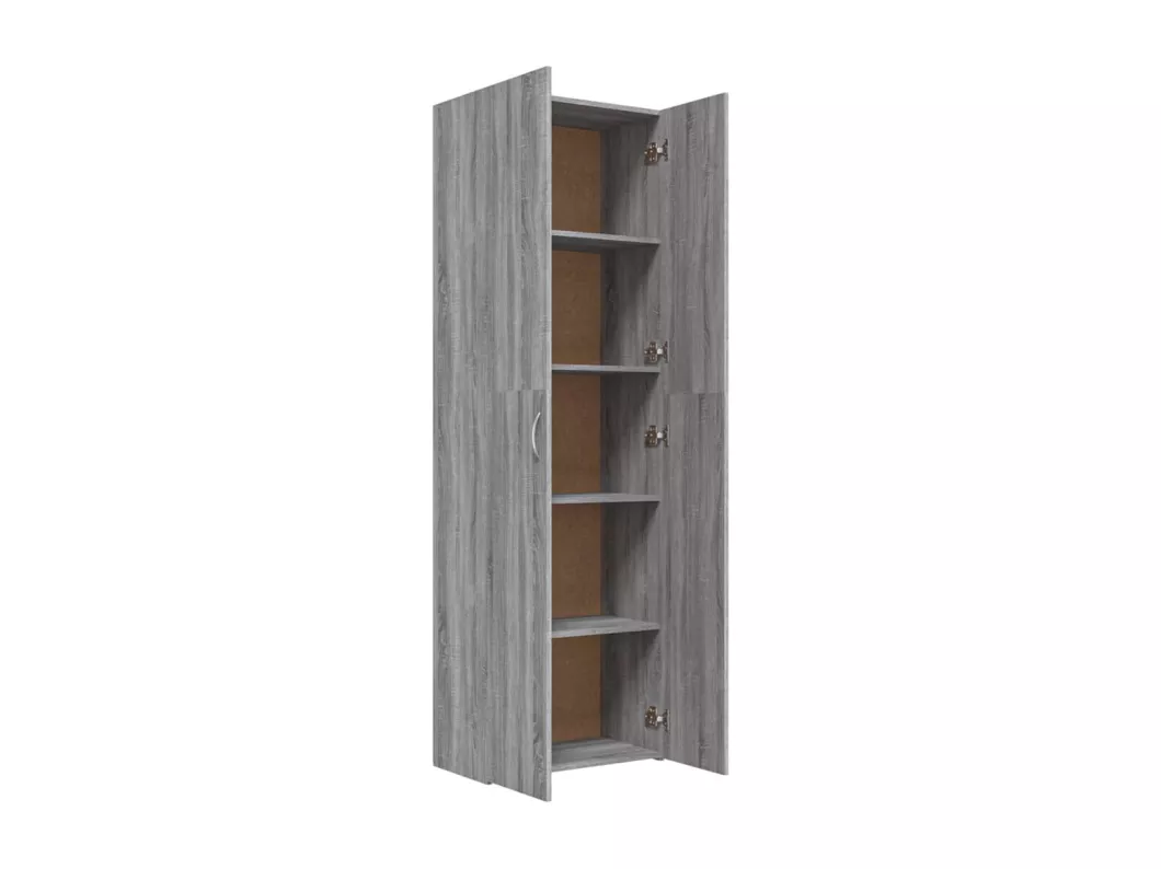Kauf Unique Büroschrank Grau Sonoma 60x32x190 cm Holzwerkstoff 50% Rabatt mit kostenlosem Versand