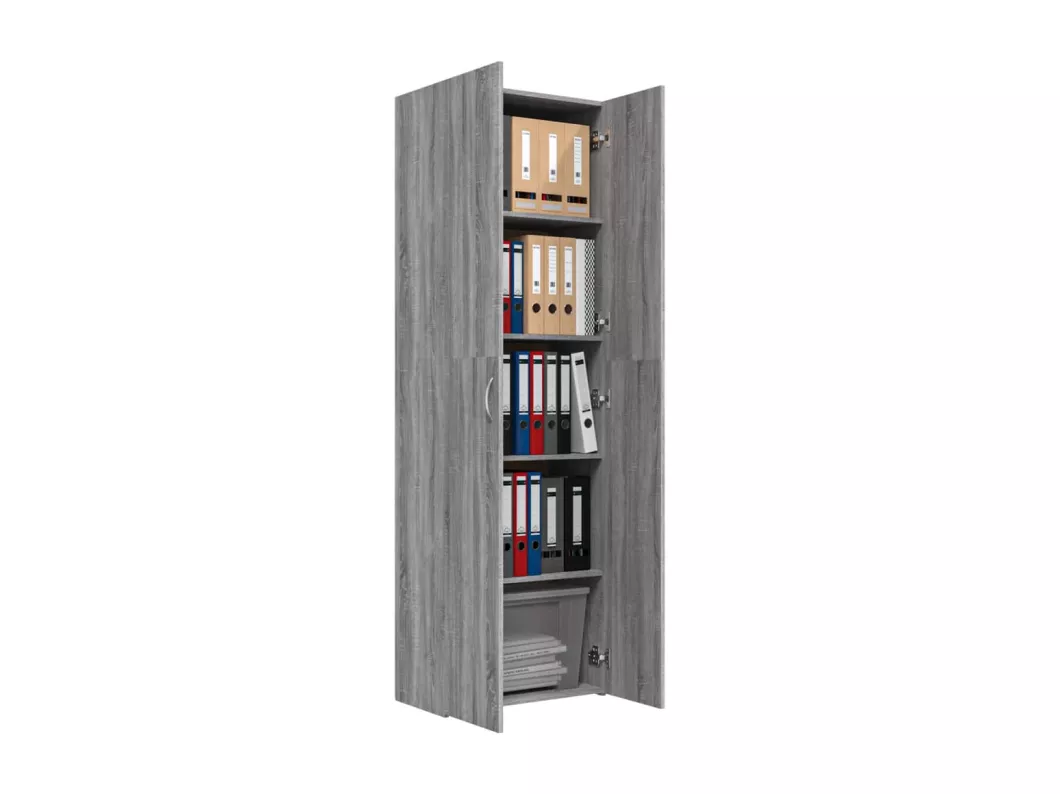 Kauf Unique Büroschrank Grau Sonoma 60x32x190 cm Holzwerkstoff 50% Rabatt mit kostenlosem Versand