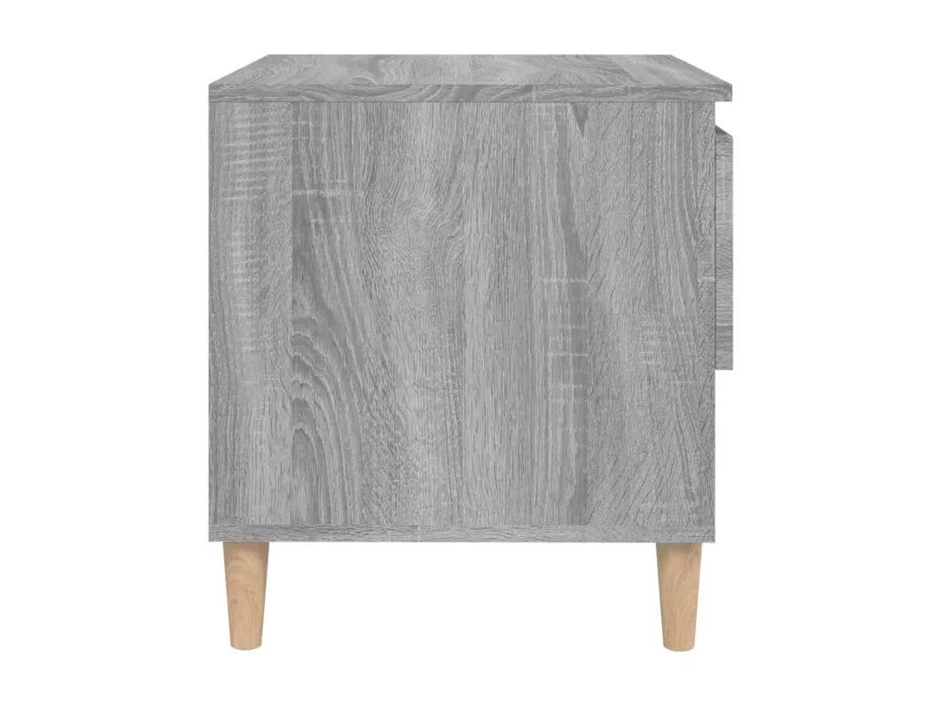 Kauf Unique Nachttisch Grau Sonoma 50x46x50 cm Holzwerkstoff Black Friday Preise