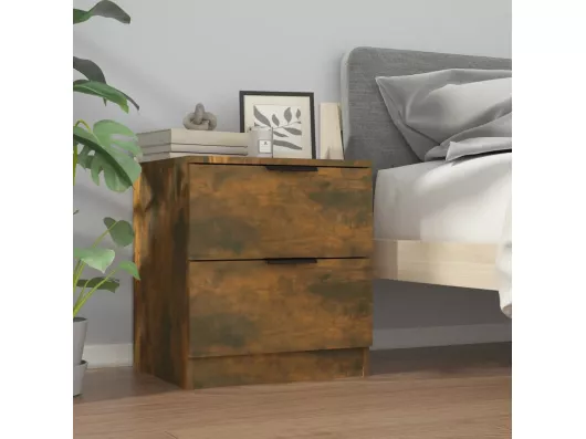 Kauf Unique Nachttisch Räuchereiche Holzwerkstoff