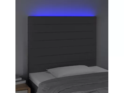 Kauf Unique LED Kopfteil Dunkelgrau 90x5x118/128 cm Stoff 50% Rabatt für begrenzte Zeit