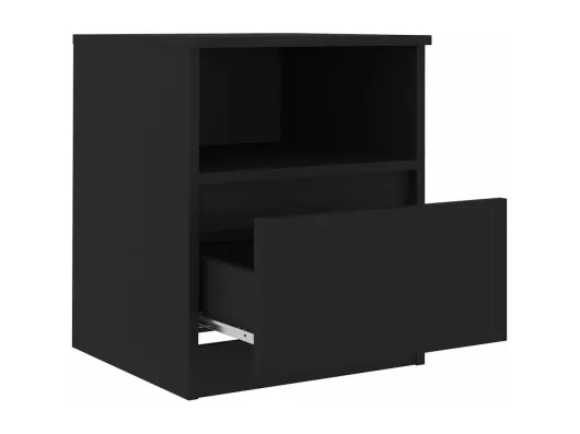 Kauf Unique Nachttisch Schwarz 40x40x50 cm Holzwerkstoff Rabatte dieses Monats