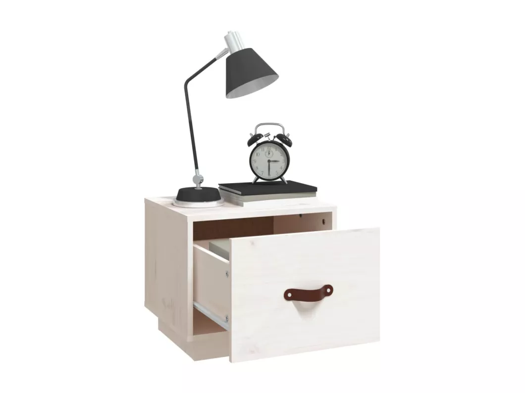 Kauf Unique Nachttische 2 Stk. Weiß 40x34x35 cm Massivholz Kiefer 2025