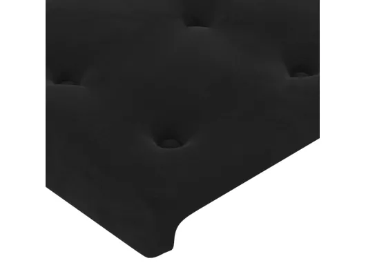 Kauf Unique Kopfteil mit Ohren Schwarz 147x16x78/88 cm Samt Online