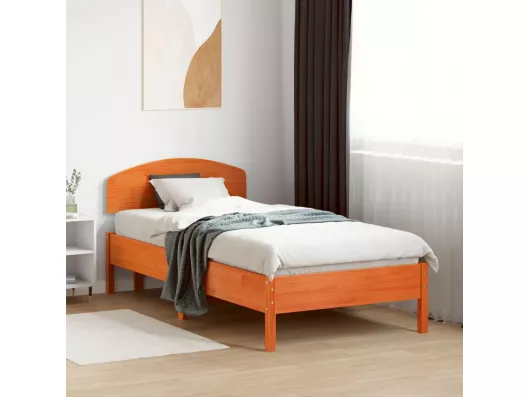 Kauf Unique Kopfteil Wachsbraun 90 cm Massivholz Kiefer Outlet
