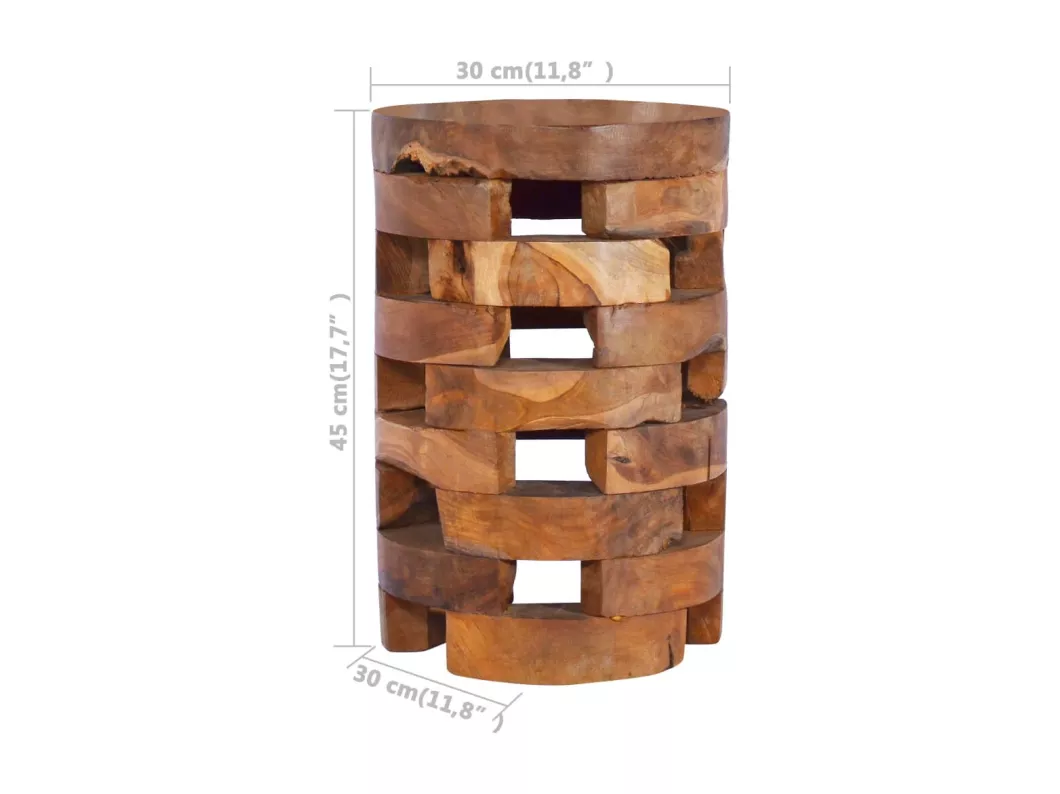 Kauf Unique Nachttisch 30x30x45 cm Massivholz Teak Verkauf