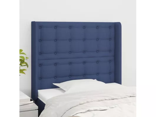 Kauf Unique Kopfteil mit Ohren Blau 93x16x118/128 cm Stoff