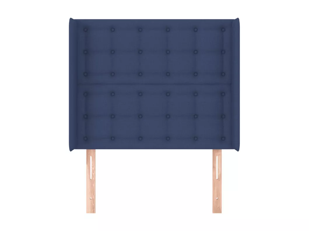 Kauf Unique Kopfteil mit Ohren Blau 93x16x118/128 cm Stoff Angebote
