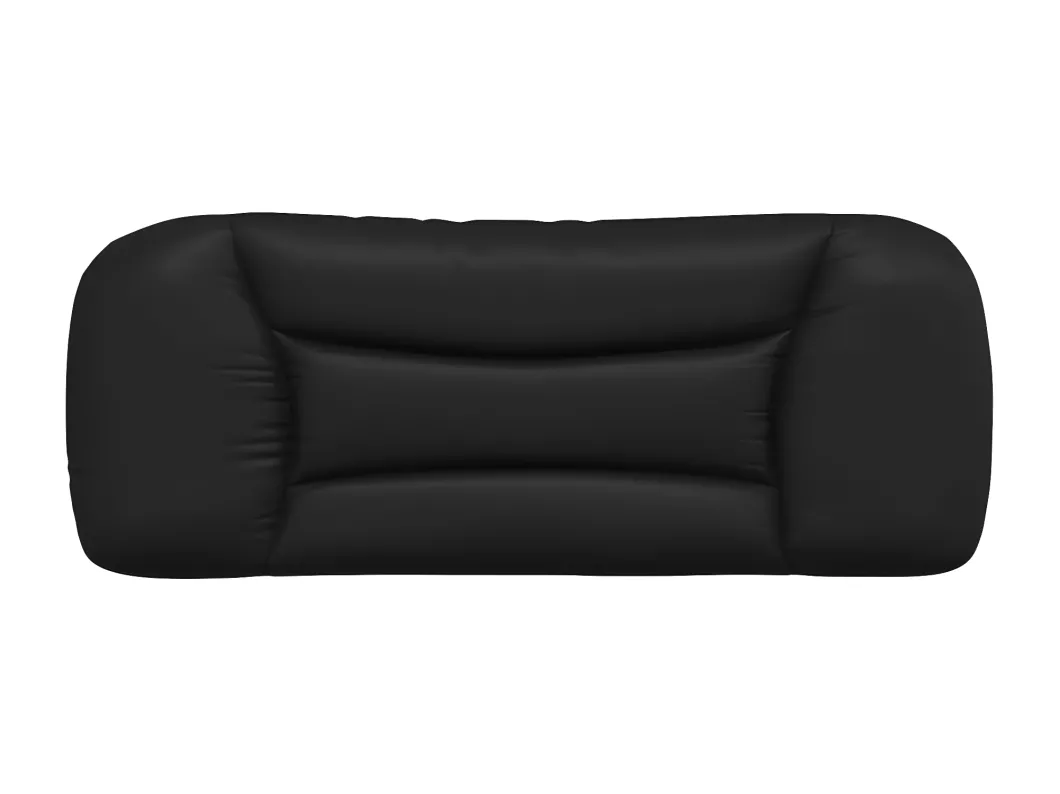 Kauf Unique Kopfteil-Kissen Schwarz 100 cm Kunstleder Limitierter Zeitrabatt