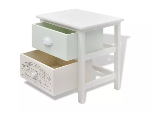 Kauf Unique Nachttische Französischer Stil 2 Stk. Holz Fabrik Onlineshop