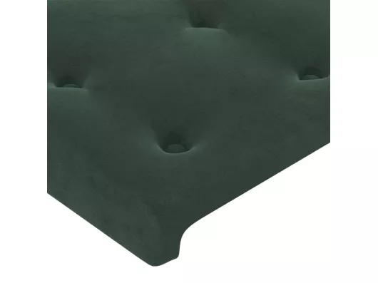 Kauf Unique Kopfteil mit Ohren Dunkelgrün 93x16x118/128 cm Samt Sonderangebot