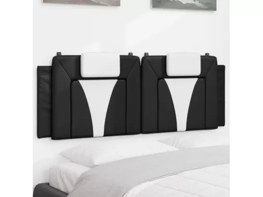 Kauf Unique Kopfteil-Kissen Schwarz und Weiß 120 cm Kunstleder