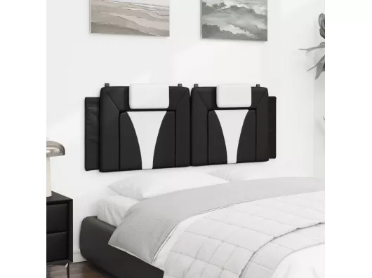Kauf Unique Kopfteil-Kissen Schwarz und Weiß 120 cm Kunstleder Günstig kaufen