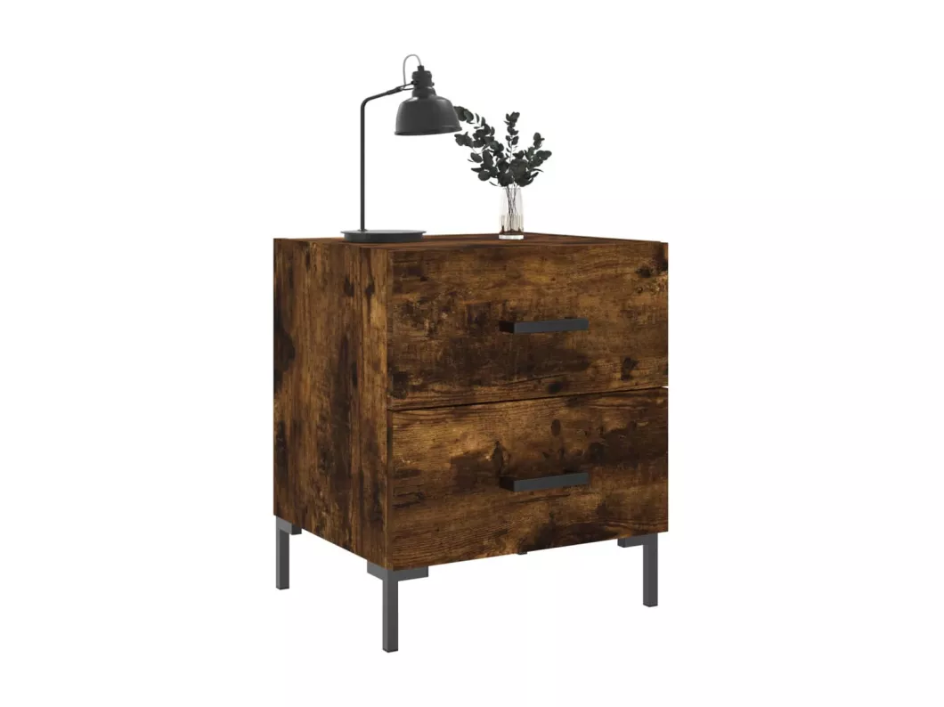 Kauf Unique Nachttische 2 Stk. Räuchereiche 40x35x47,5 cm Holzwerkstoff Saisonschlussverkauf