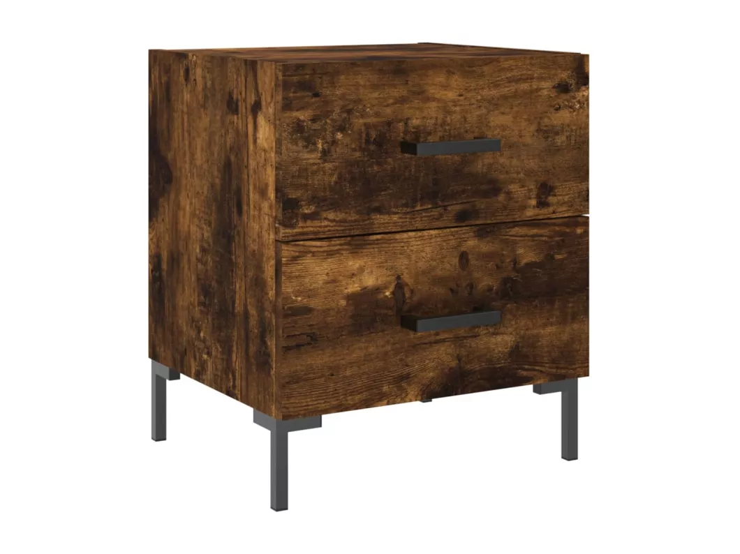 Kauf Unique Nachttische 2 Stk. Räuchereiche 40x35x47,5 cm Holzwerkstoff Saisonschlussverkauf