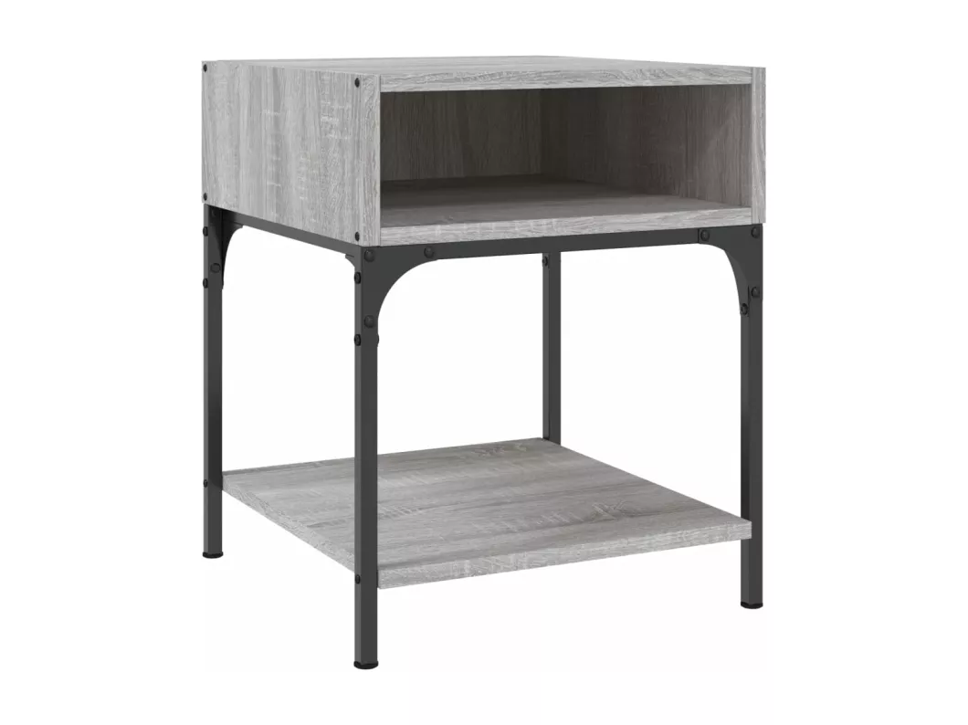 Kauf Unique Nachttische 2 Stk. Grau Sonoma 40x41x50 cm Holzwerkstoff Weihnachtsangebot
