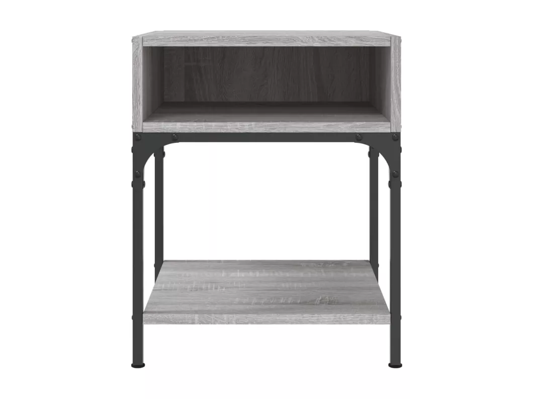 Kauf Unique Nachttische 2 Stk. Grau Sonoma 40x41x50 cm Holzwerkstoff Weihnachtsangebot