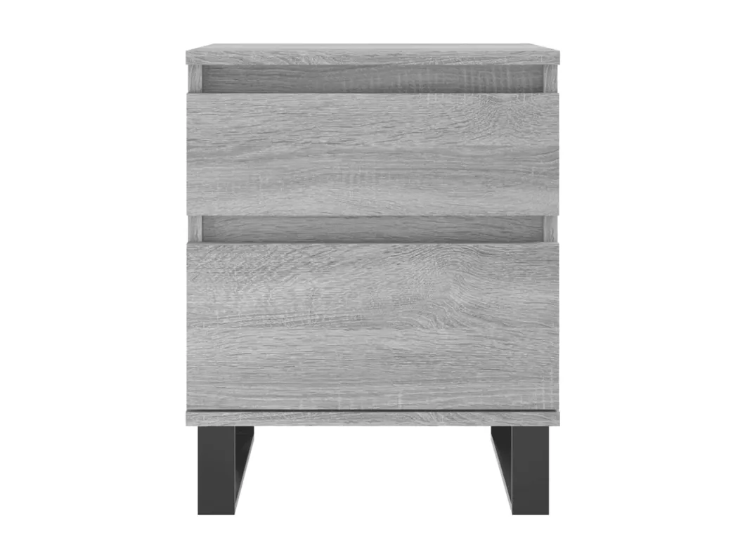 Kauf Unique Nachttische 2 Stk. Grau Sonoma 40x35x50 cm Holzwerkstoff Osterangebot