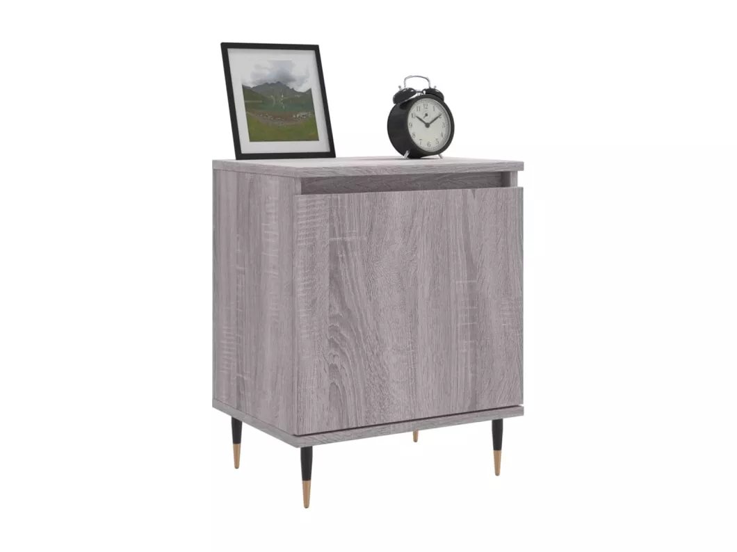 Kauf Unique Nachttische 2 Stk. Grau Sonoma 40x30x50 cm Holzwerkstoff Muttertagsangebot