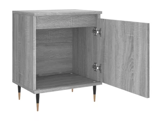 Kauf Unique Nachttische 2 Stk. Grau Sonoma 40x30x50 cm Holzwerkstoff Muttertagsangebot