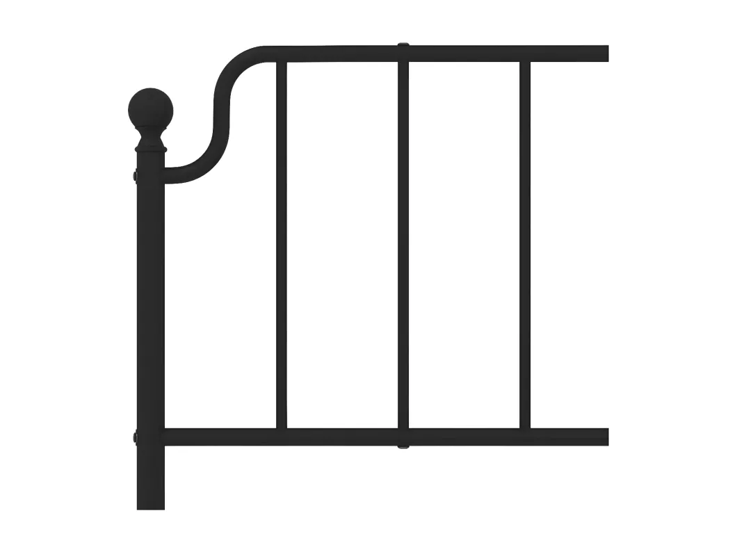 Kauf Unique Kopfteil Metall Schwarz 120 cm Jubiläumsangebot