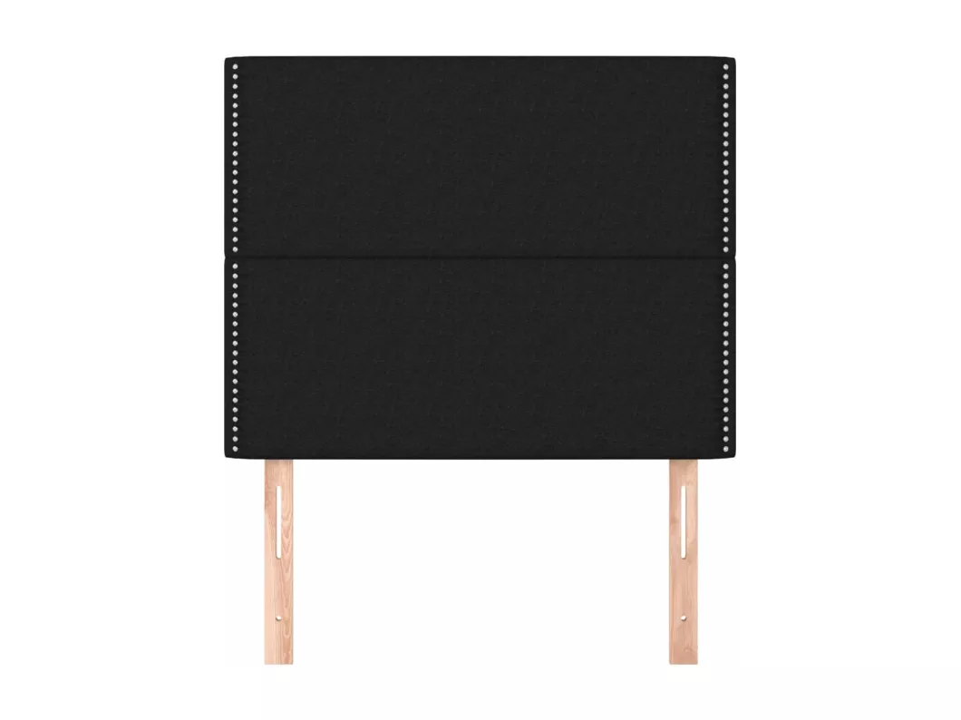 Kauf Unique Kopfteile 2 Stk. Schwarz 80x5x78/88 cm Stoff Lagerräumung