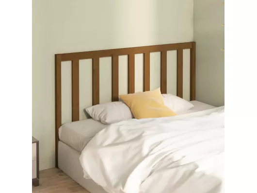 Kauf Unique Kopfteil Honigbraun 126x4x100 cm Massivholz Kiefer Blitzangebot