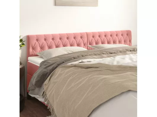 Kauf Unique Kopfteile 2 Stk. Rosa 100x7x78/88 cm Samt