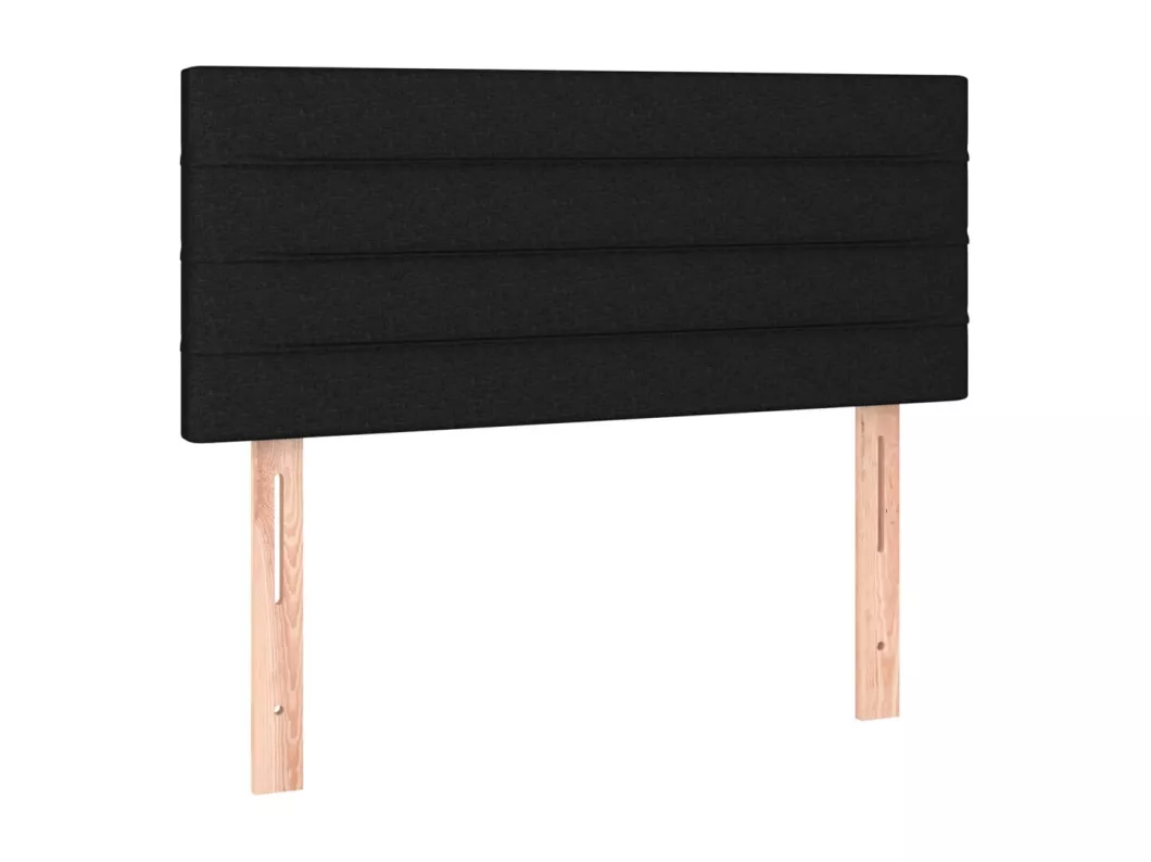 Kauf Unique LED Kopfteil Schwarz 80x5x78/88 cm Stoff Sonderangebote