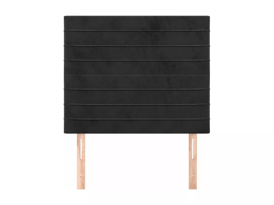 Kauf Unique Kopfteile 2 Stk. Schwarz 100x5x78/88 cm Samt VIP-Rabatte