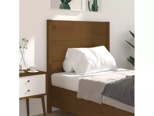 Kauf Unique Kopfteil Honigbraun 96x4x100 cm Massivholz Kiefer Super Sparpreis