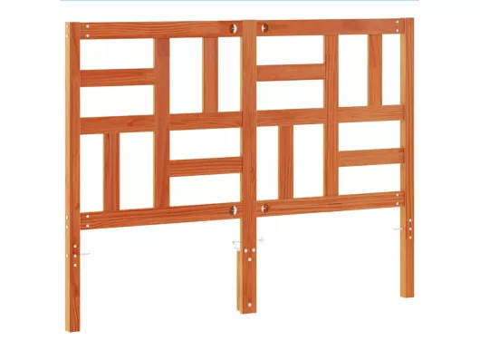 Kauf Unique Kopfteil Wachsbraun 150 cm Massivholz Kiefer Kostenlose Rückgabe