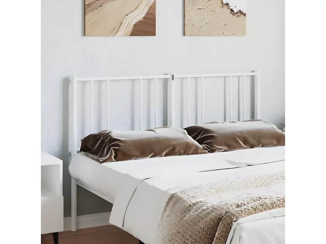 Kauf Unique Kopfteil Metall Weiß 150 cm Letzte 3 Tage
