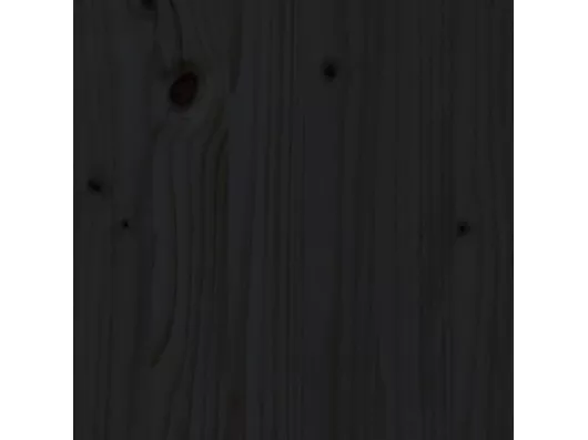 Kauf Unique Kopfteil Schwarz 205,5x4x100 cm Massivholz Kiefer Sonderangebot der Fabrik