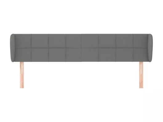 Kauf Unique Kopfteil mit Ohren Dunkelgrau 183x23x78/88 cm Stoff Bis zu 55% Rabatt
