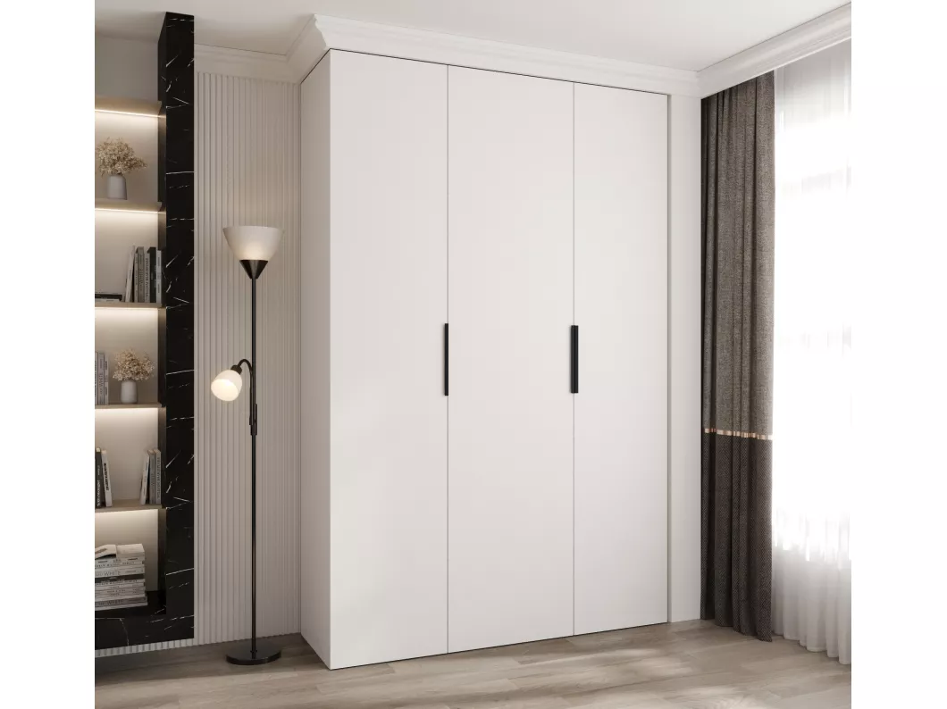 Kauf Unique Drehtürenschrank Como 4 245,5/160/50 3-türig (Weiß/Schwarz) Clearance-Verkauf