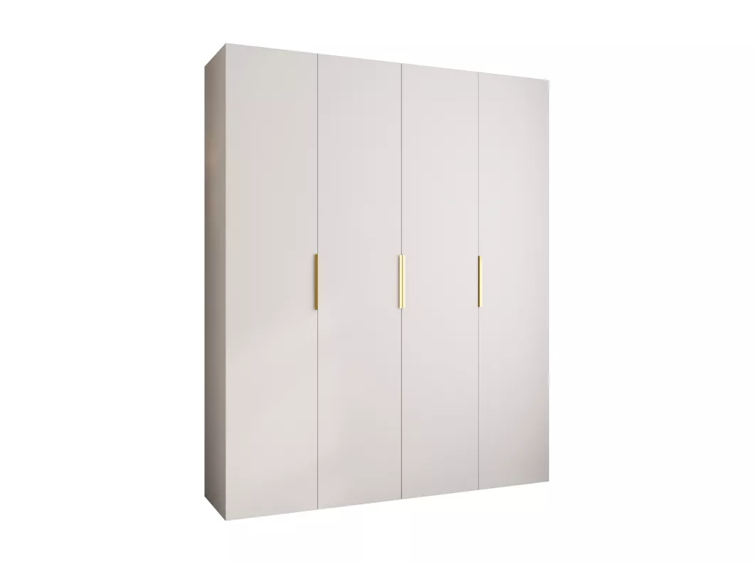 Kauf Unique Drehtürenschrank Como 4 245,5/200/40 4-türig (Weiß/Gold)