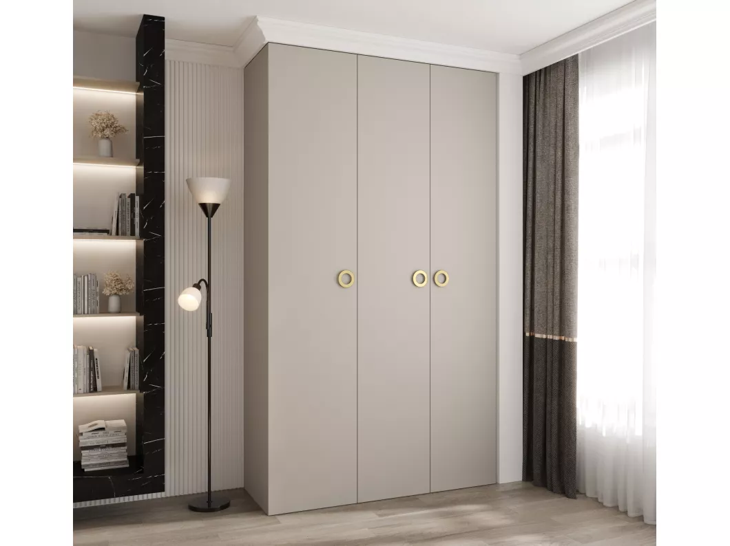 Kauf Unique Drehtürenschrank Como 1 245,5/140/40 3-türig (Kaschmir/Gold) Begrenzt auf 3 Tage