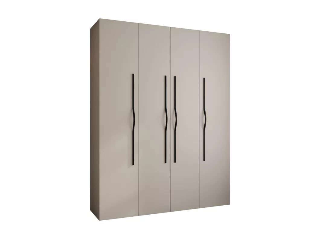 Kauf Unique Drehtürenschrank Como 2 245,5/190/40 4-türig (Kaschmir/Schwarz)