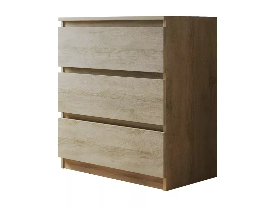 Kauf Unique Kommode mit 3 Schubladen - 70x40x77 cm - Sonoma Eiche - Malwa M3 2025