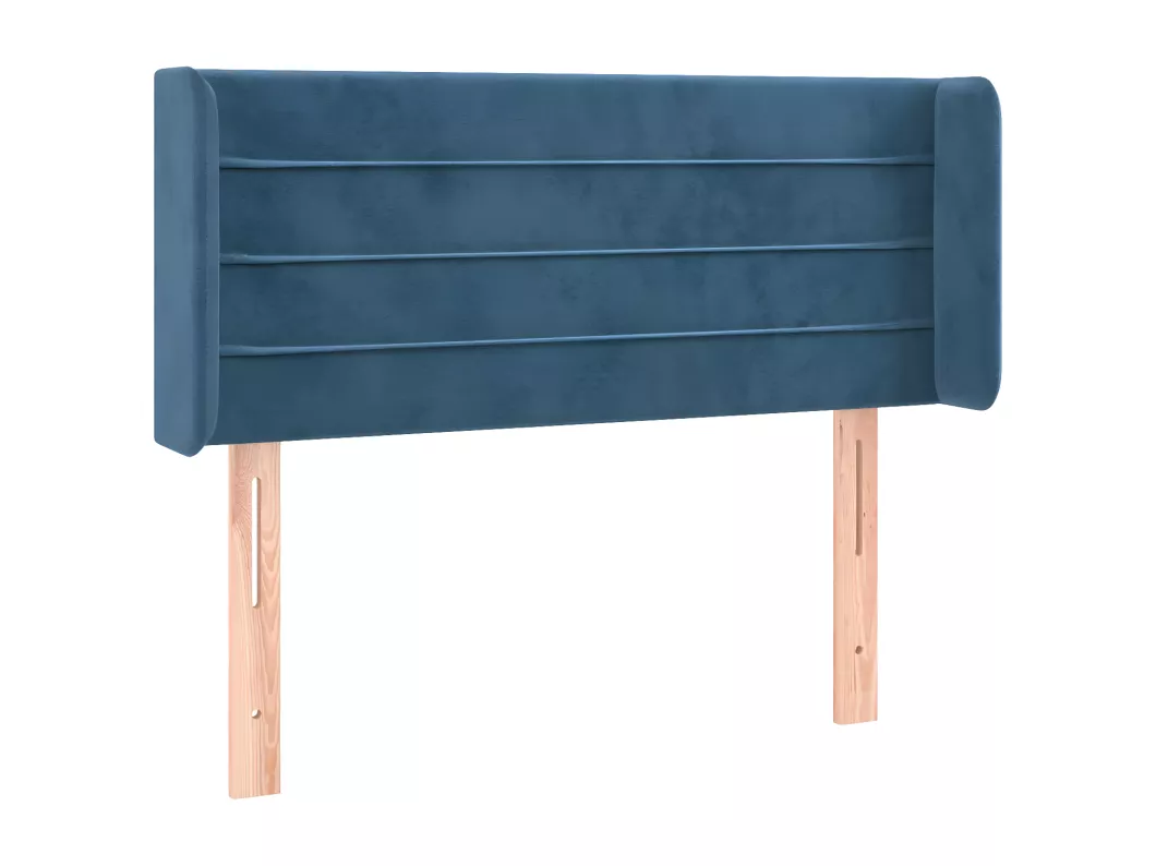 Kauf Unique LED Kopfteil Dunkelblau 93x16x78/88 cm Samt Meist gekauft