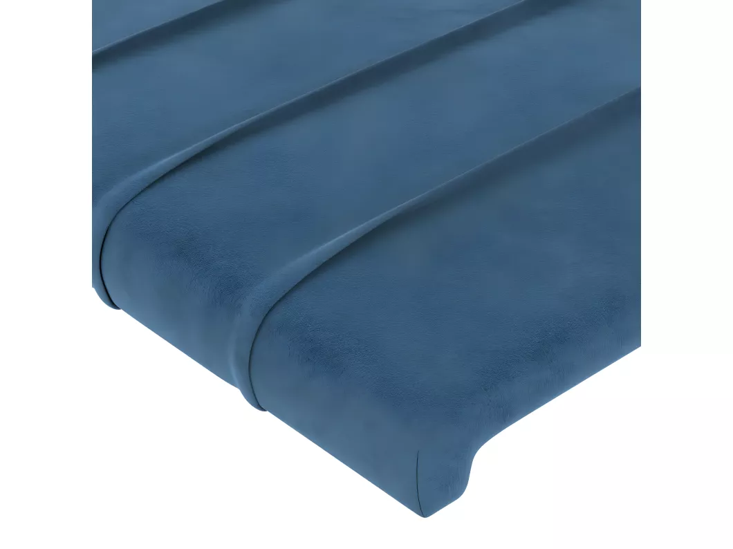 Kauf Unique LED Kopfteil Dunkelblau 93x16x78/88 cm Samt Meist gekauft