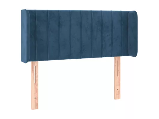 Kauf Unique LED Kopfteil Dunkelblau 103x16x78/88 cm Samt Blitzverkäufe