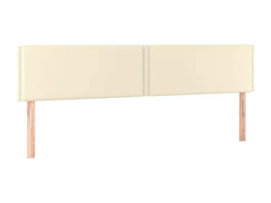 Kauf Unique LED Kopfteil Creme 160x5x78/88 cm Kunstleder Rabatt