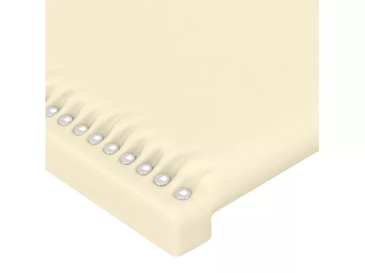 Kauf Unique LED Kopfteil Creme 160x5x78/88 cm Kunstleder Rabatt