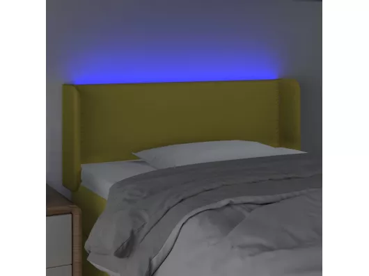 Kauf Unique LED Kopfteil Grün 83x16x78/88 cm Stoff Begrenztes Angebot