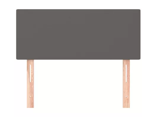 Kauf Unique Kopfteil Grau 90x5x78/88 cm Kunstleder Preisnachlass