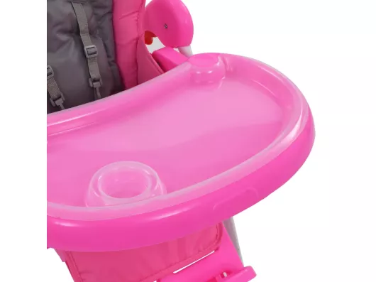 Kauf Unique Baby-Hochstuhl Rosa und Grau Saisonschlussverkauf