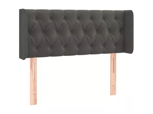 Kauf Unique LED Kopfteil Dunkelgrau 93x16x78/88 cm Samt Black Friday